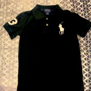 Kids black polo shirt by Polo Ralph Lauren Size 7